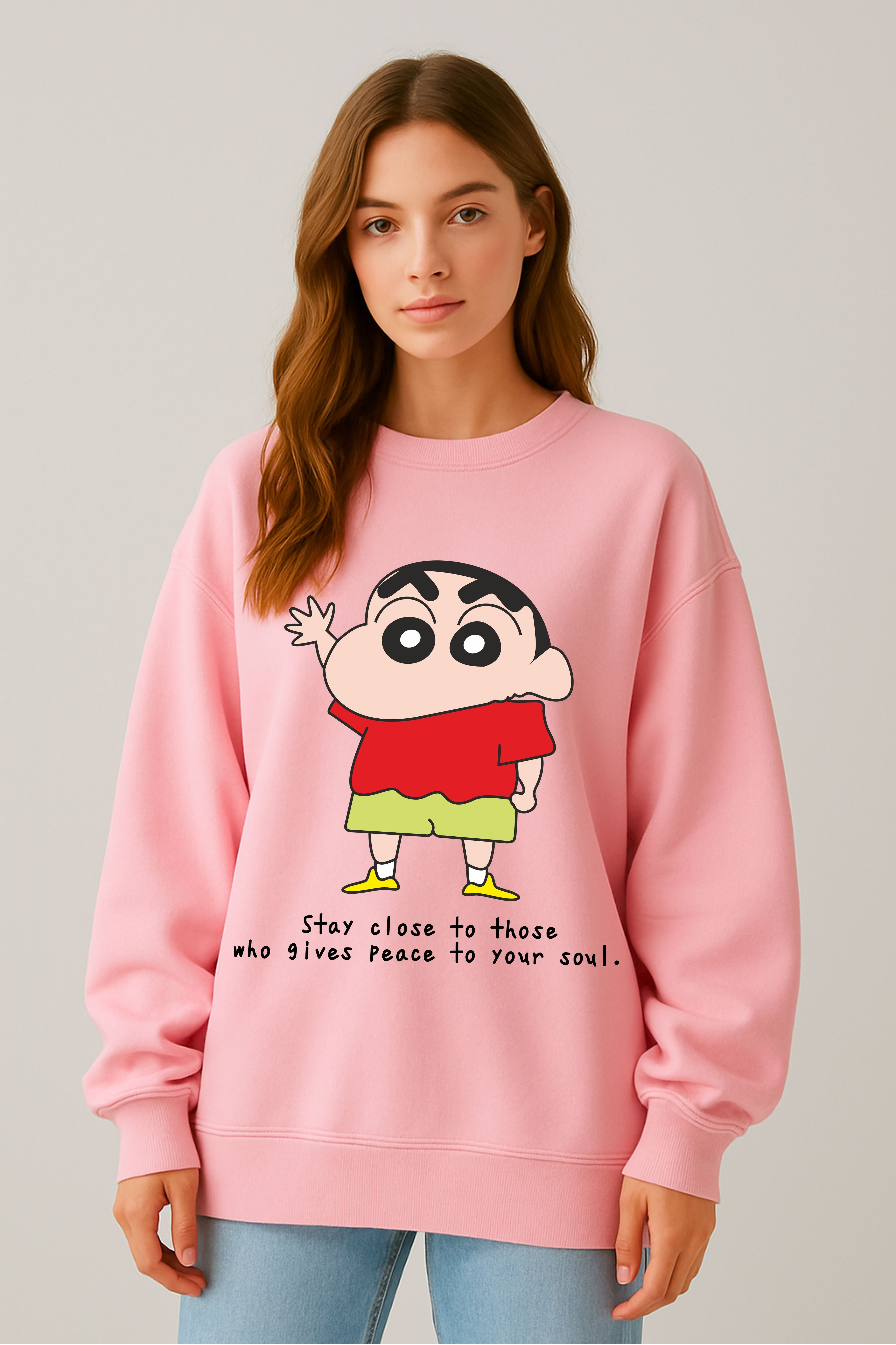 Sin-chan Printed Sweatshirt