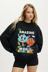 Gumball Printed Oversize Sweatshirt