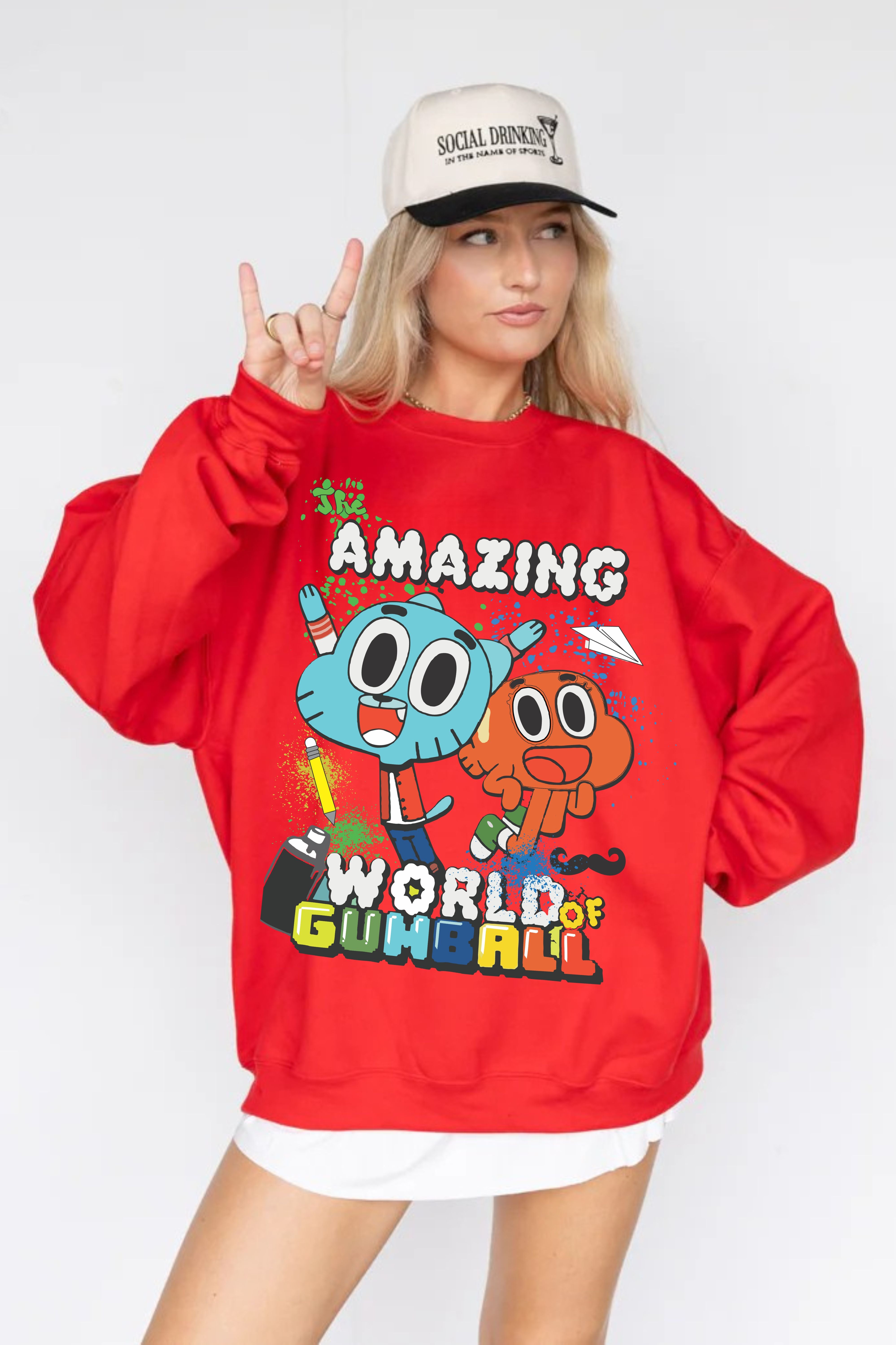 Gumball Printed Oversize Sweatshirt