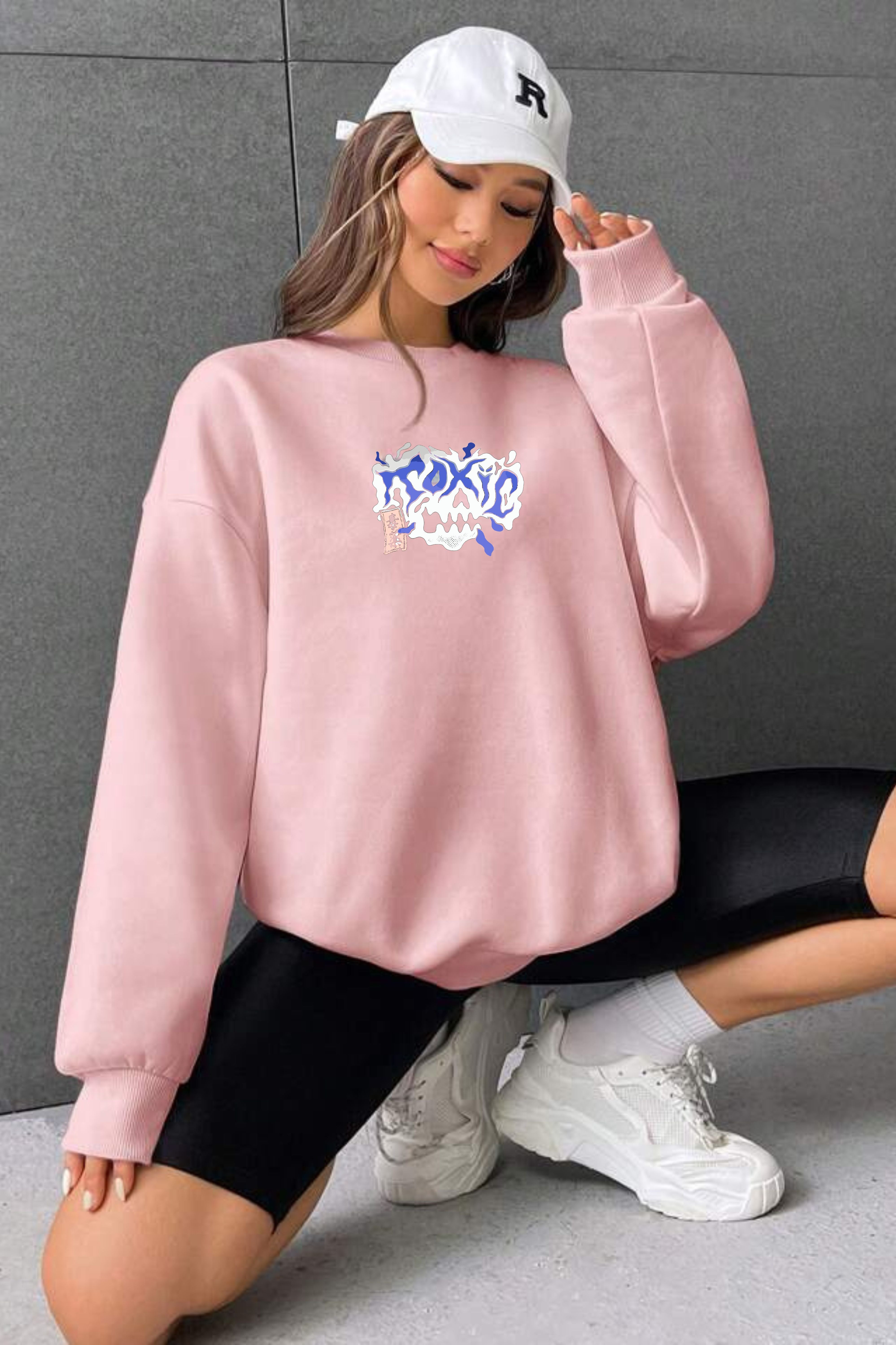 Toxic Printed Oversize Sweatshirt