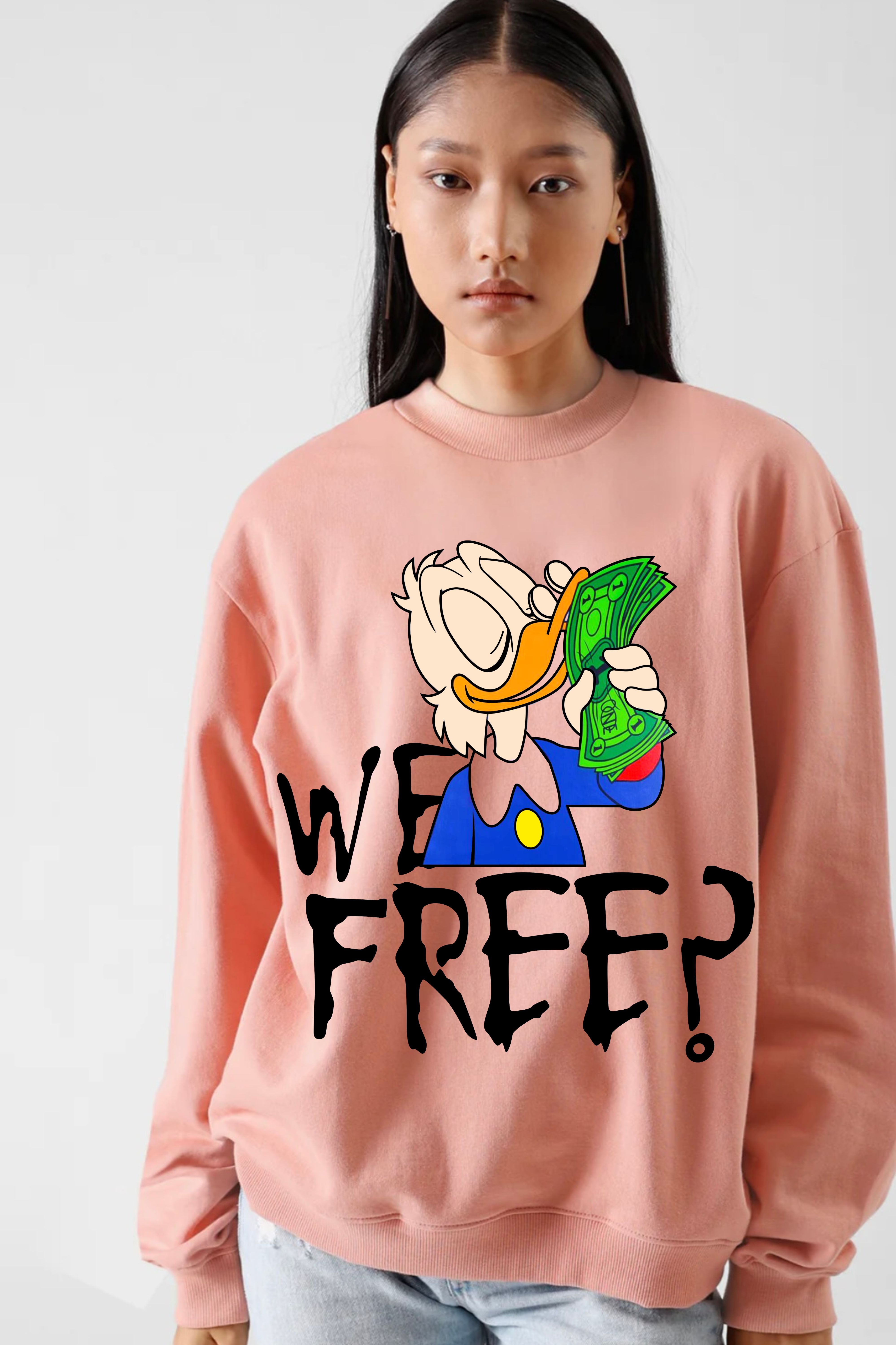 Wefree printed oversize sweatshirt