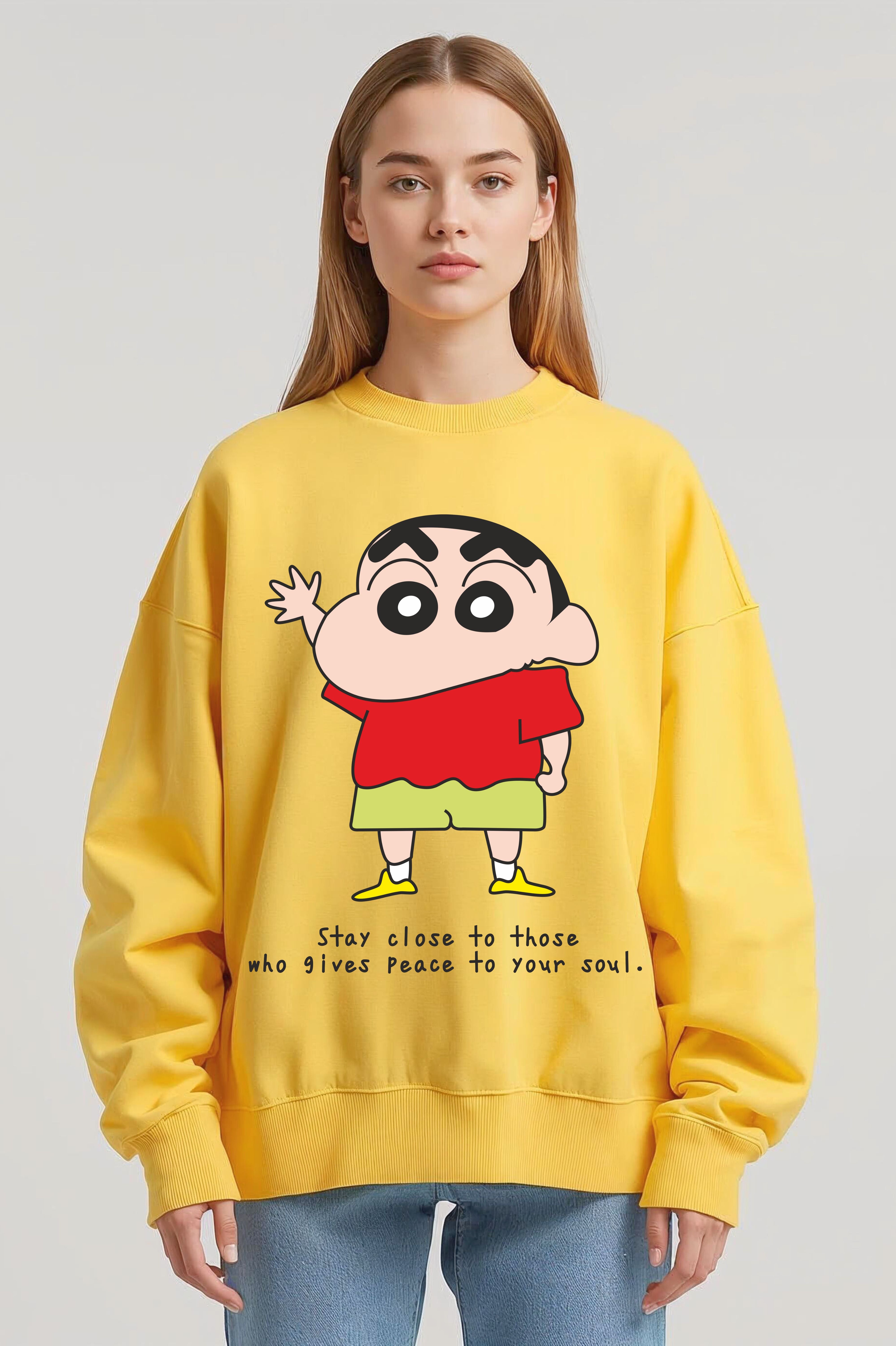Sin-chan Printed Sweatshirt