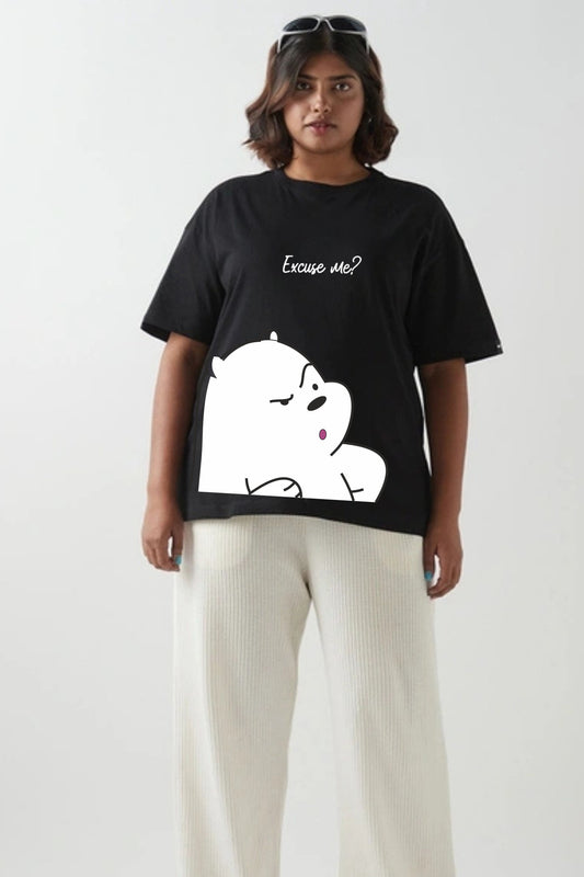 White Panda Plus Tee