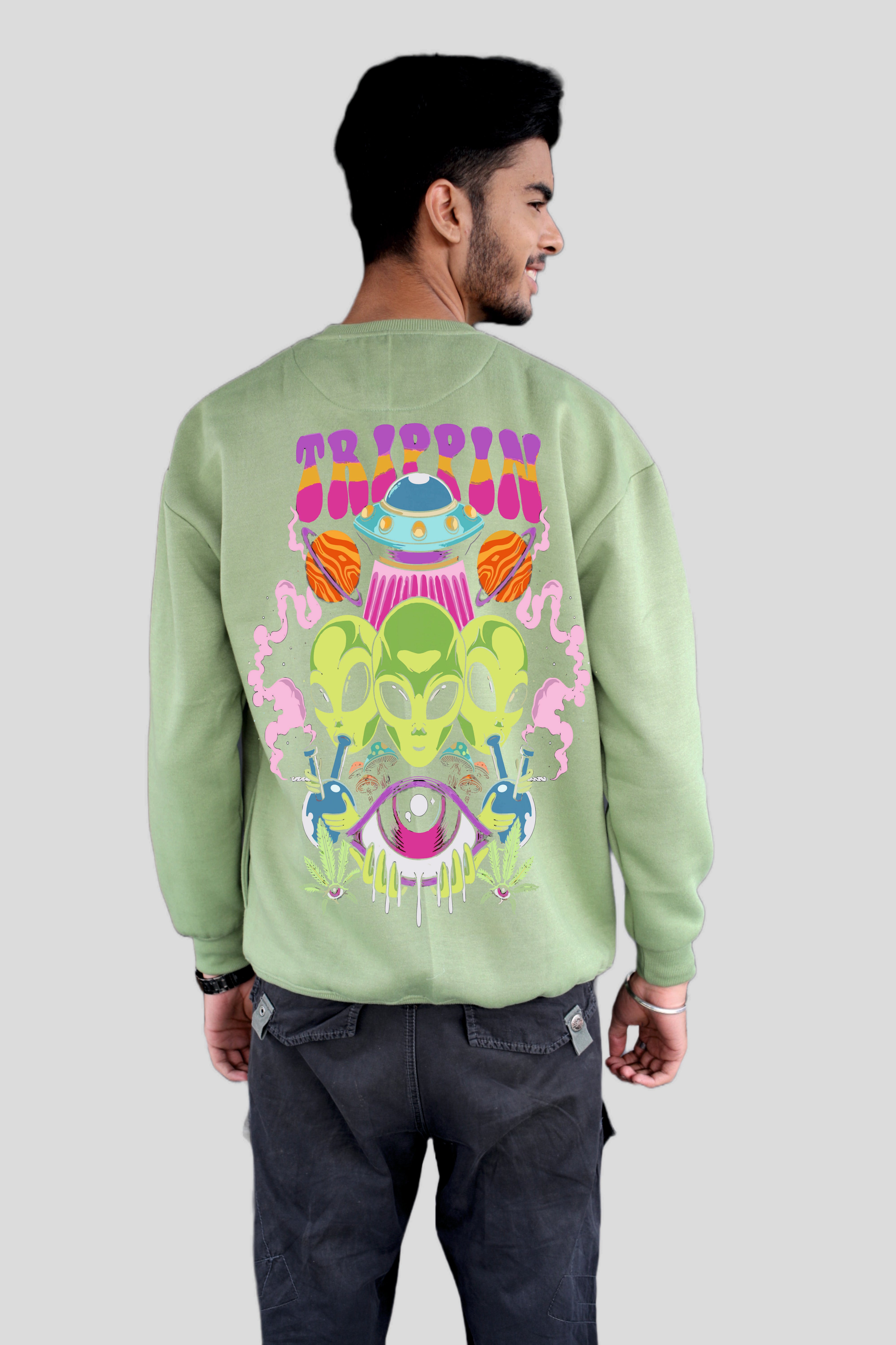 Trippin printed oversize sweatshirt