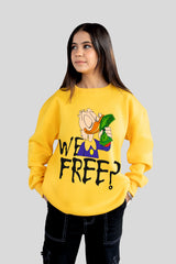 Wefree printed oversize sweatshirt