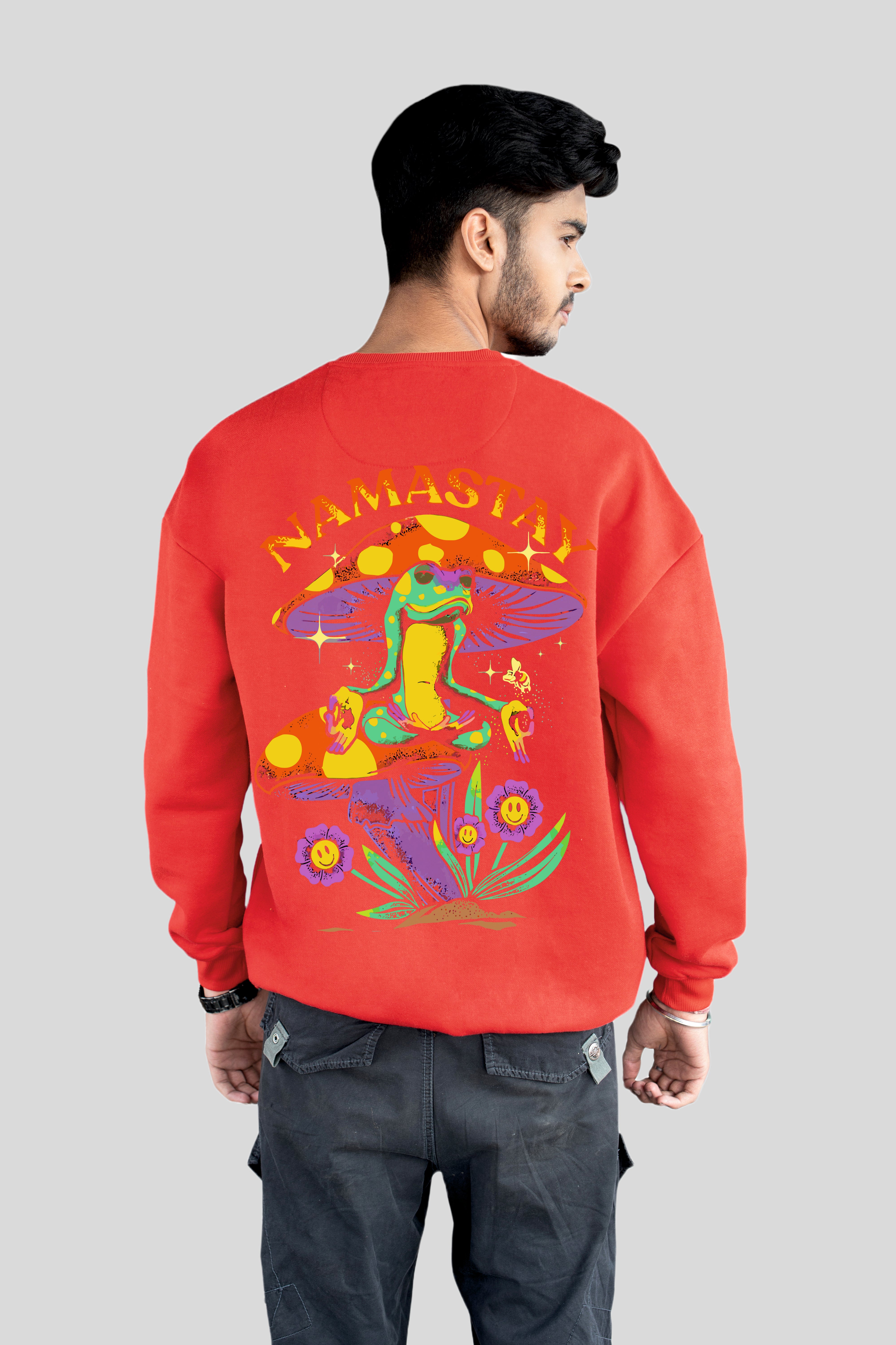Namastay printed oversize sweatshirt