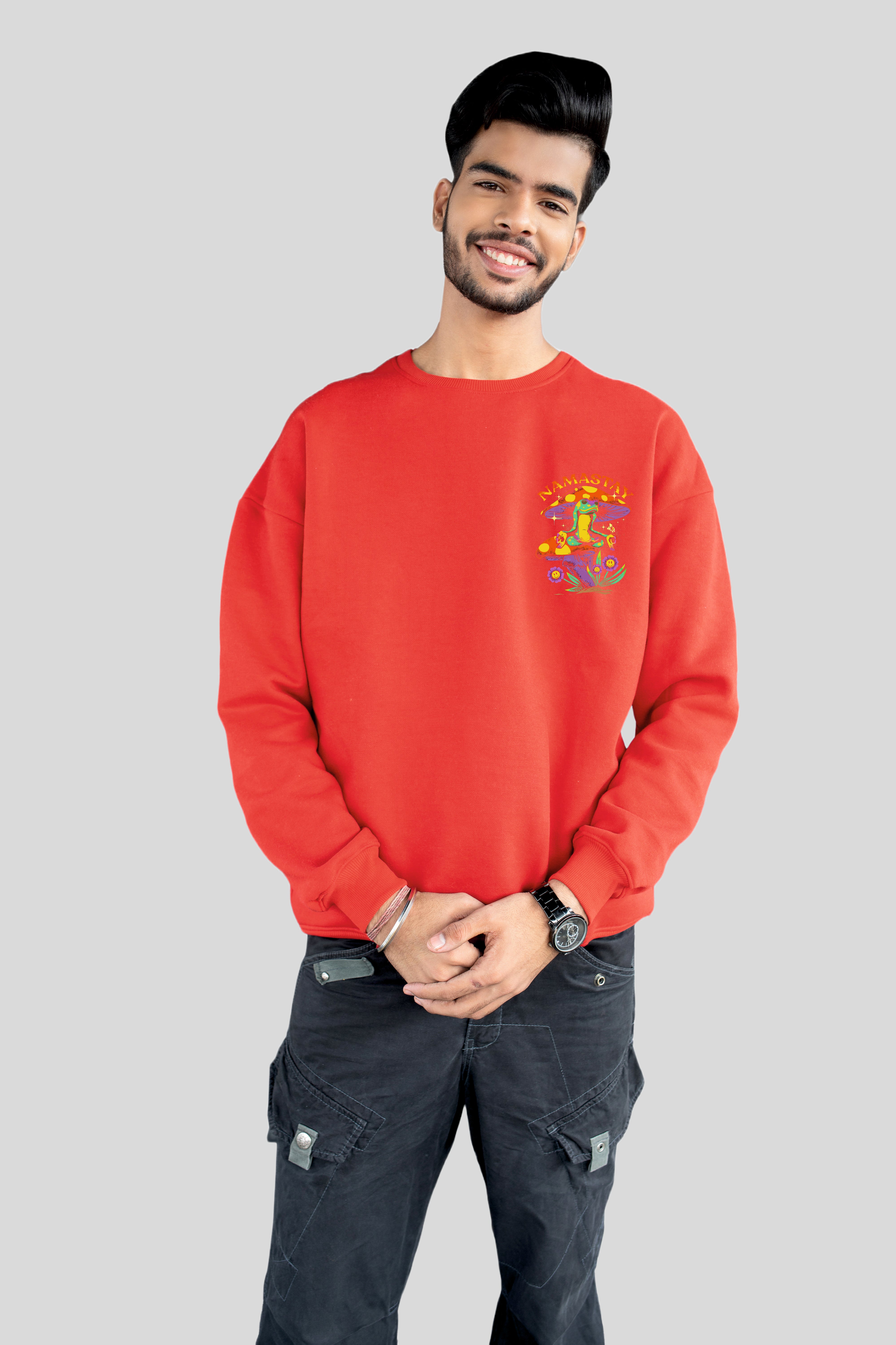 Namastay printed oversize sweatshirt