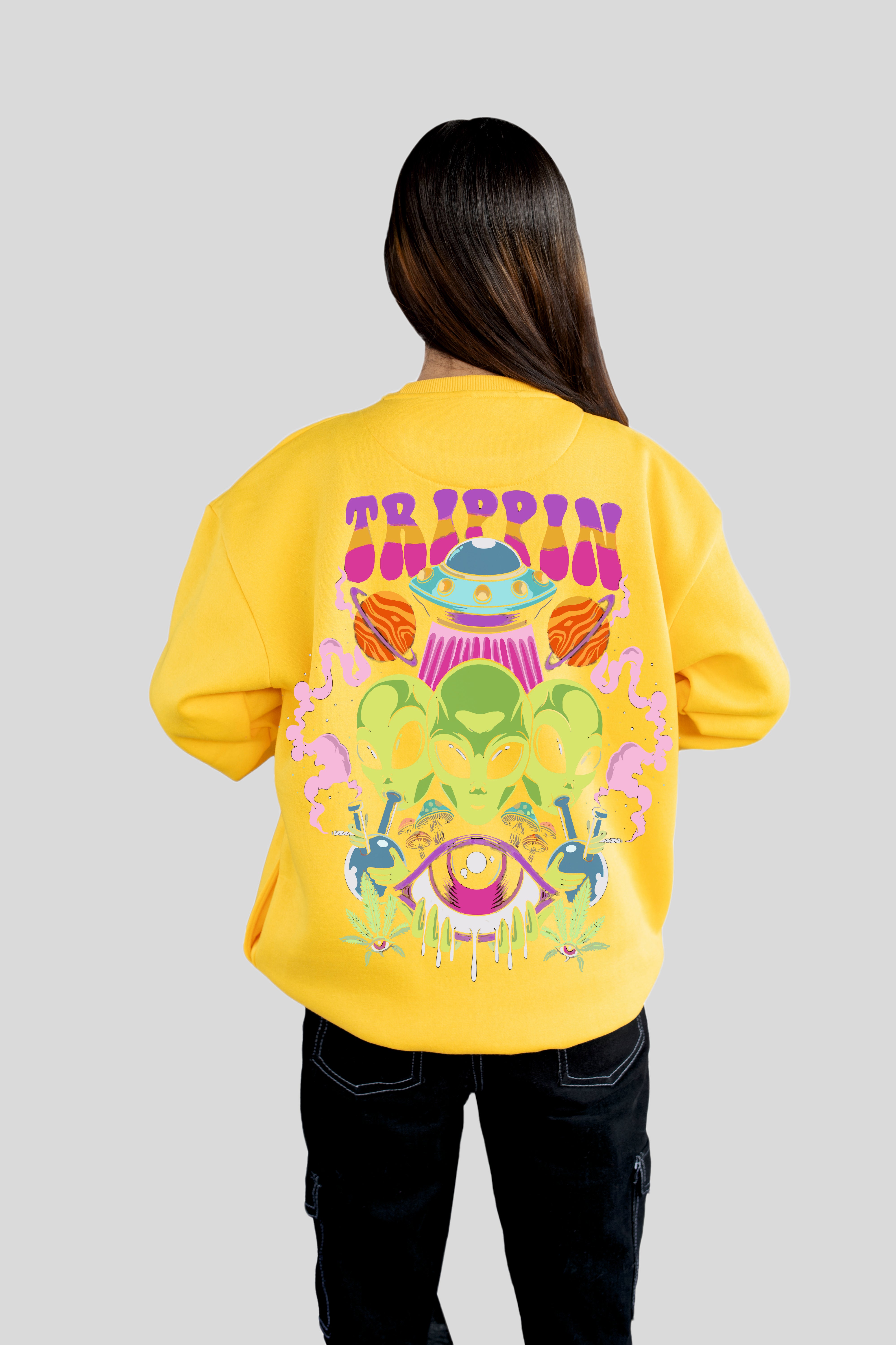 Trippin printed oversize sweatshirt